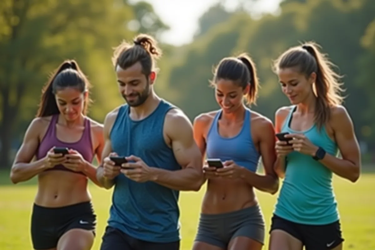 Application Zeperf affichant des statistiques de performances sportives en temps réel
