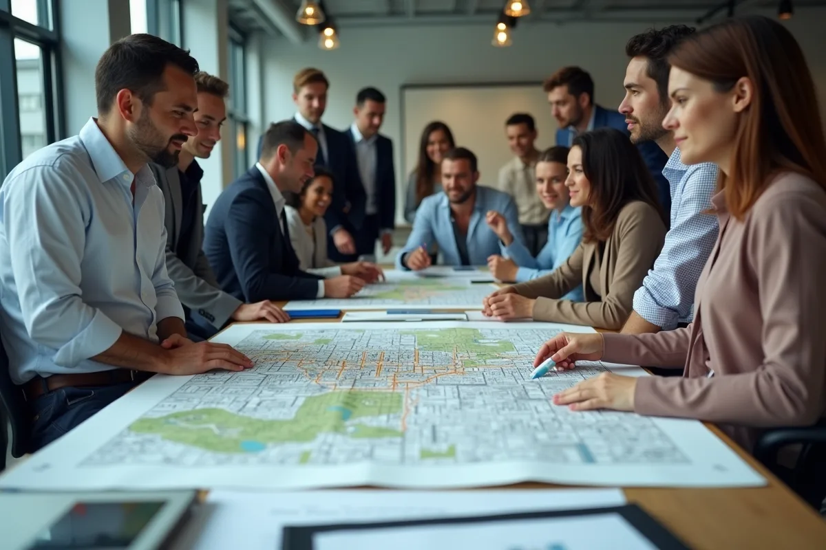 Plan général de zonage illustrant les différentes zones d'une ville