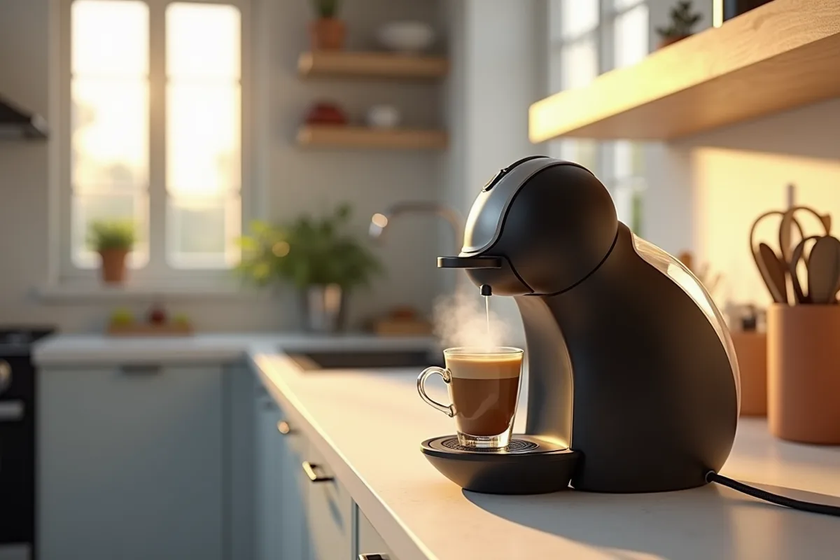 Cafetière Senseo à 29 euros avec tasse de café fumant