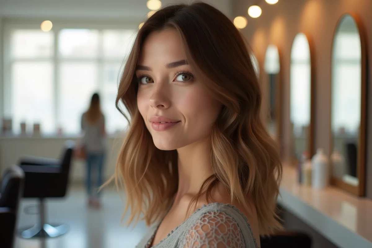 Coupe mi-longue élégante pour femmes aux cheveux fins