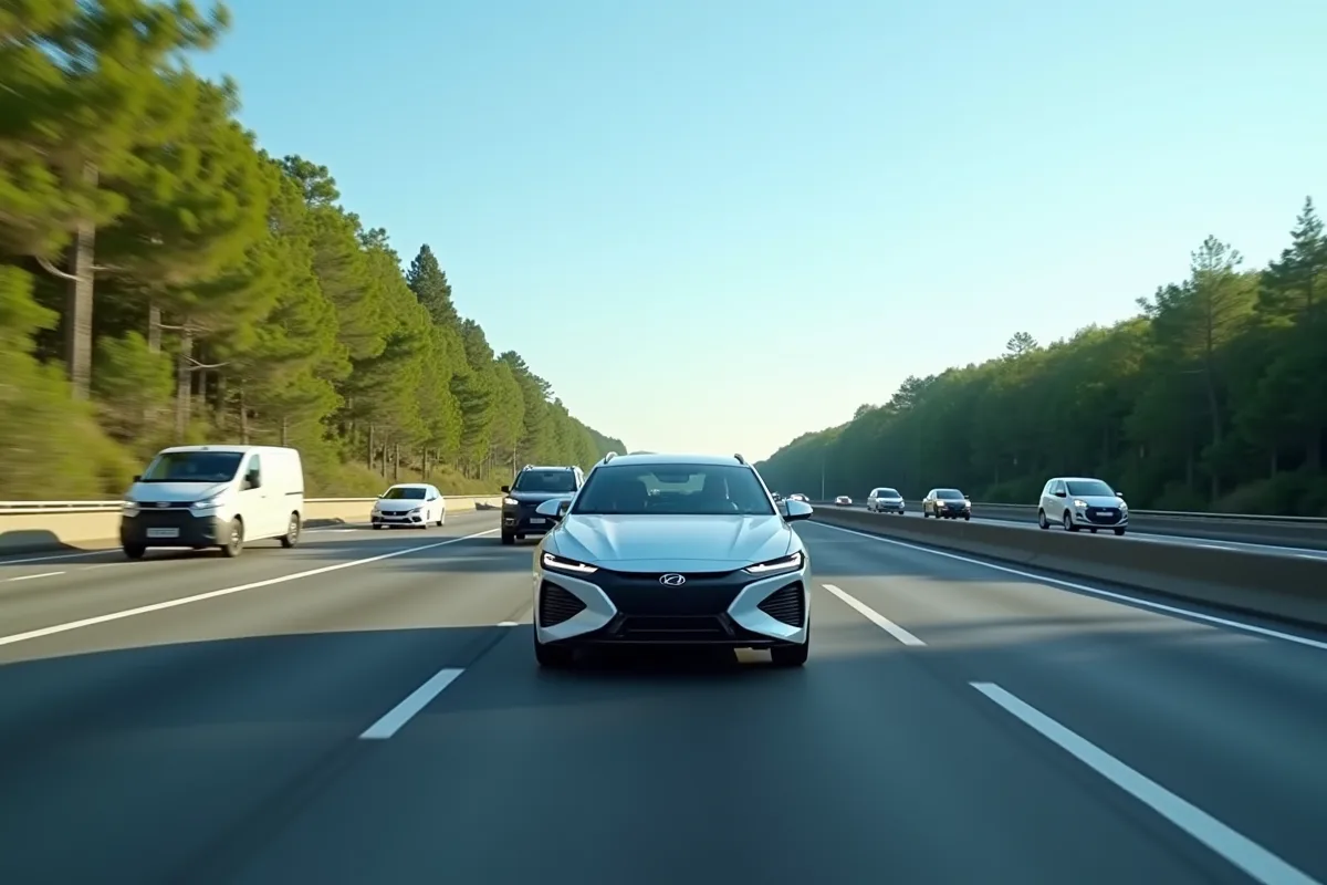 Conduite d'une voiture hybride sur autoroute avec conseils pratiques