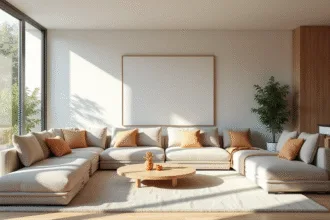 Appartement T3 avec deux chambres et salon non séparé
